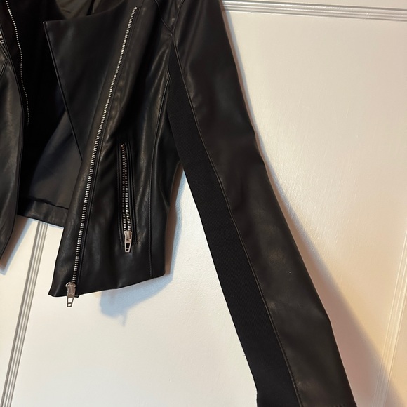 Blank NYC Record Breaker Collarless Faux Leather Moto Jacket - Picture 6 of 13
